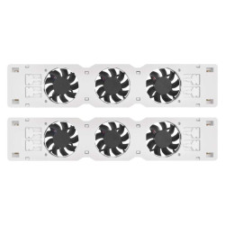 ventilator pod radiator duo, bily