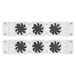 ventilator pod radiator duo, bily