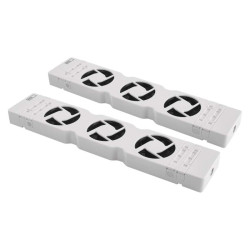 ventilator pod radiator duo, bily