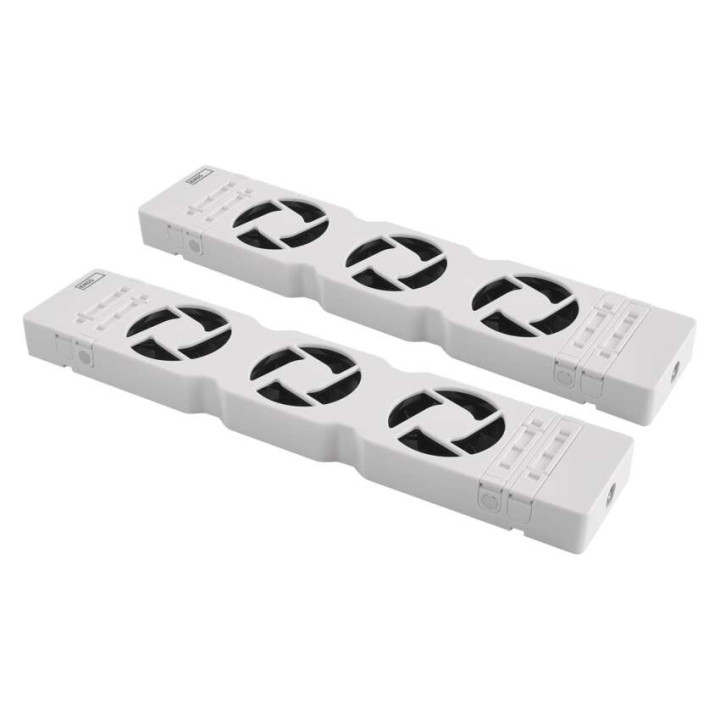 ventilator pod radiator duo, bily