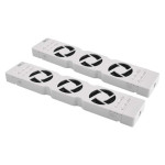 ventilator pod radiator duo, bily