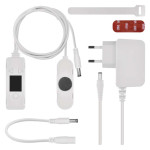 ventilator pod radiator duo, bily