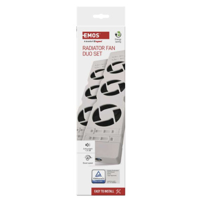 ventilator pod radiator duo, bily