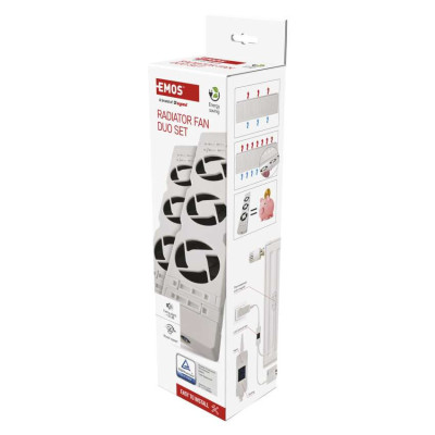 ventilator pod radiator duo, bily