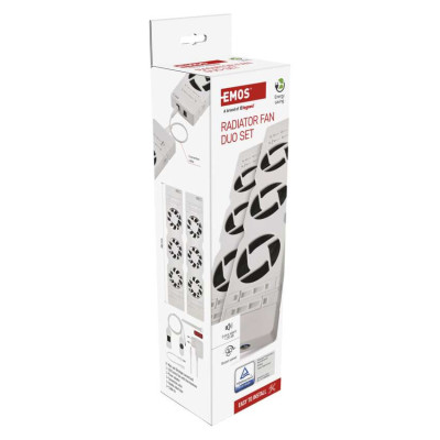 ventilator pod radiator duo, bily
