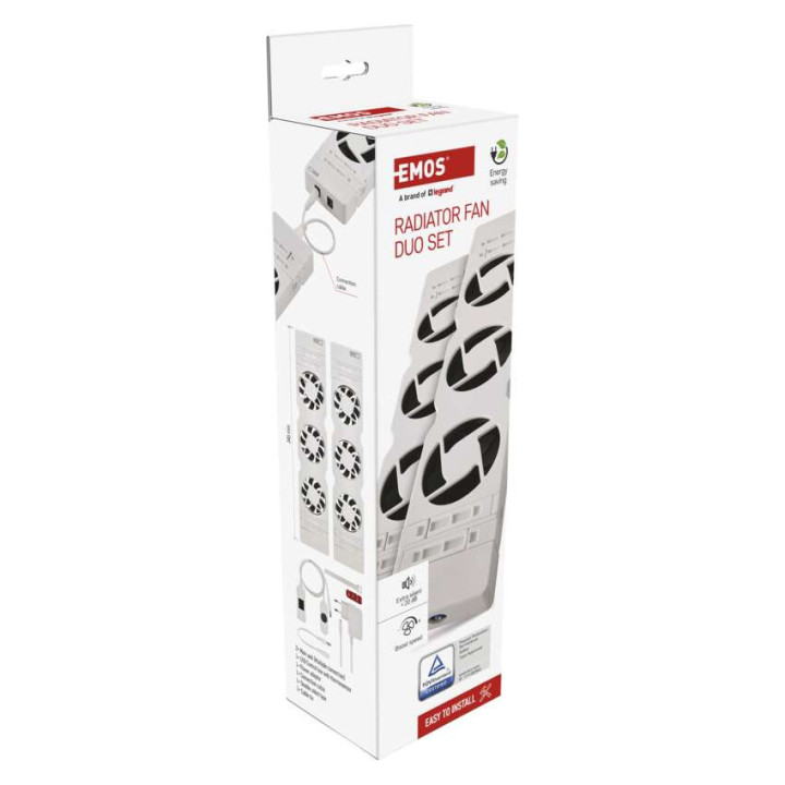 ventilator pod radiator duo, bily