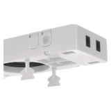 ventilator pod radiator duo, bily