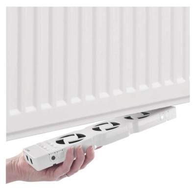 ventilator pod radiator duo, bily