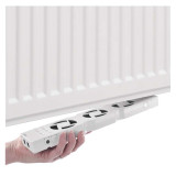 ventilator pod radiator duo, bily