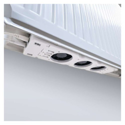 ventilator pod radiator duo, bily