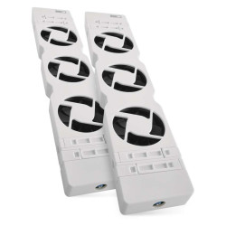 ventilator pod radiator duo, bily