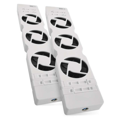 ventilator pod radiator duo, bily