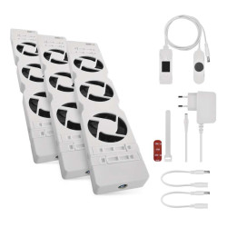 ventilator pod radiator trio, bily