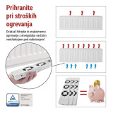 ventilator pod radiator trio, bily