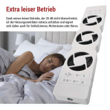 ventilator pod radiator trio, bily