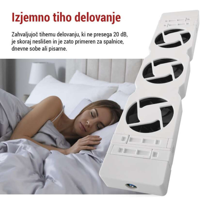 ventilator pod radiator trio, bily