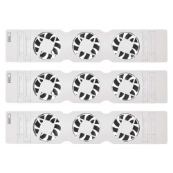 ventilator pod radiator trio, bily