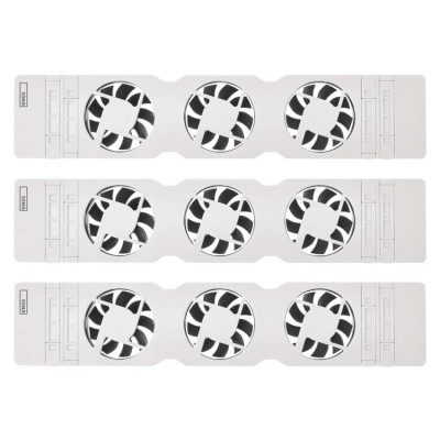 ventilator pod radiator trio, bily