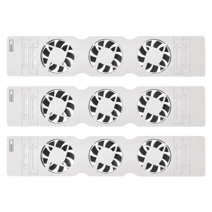ventilator pod radiator trio, bily