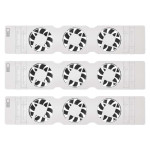 ventilator pod radiator trio, bily