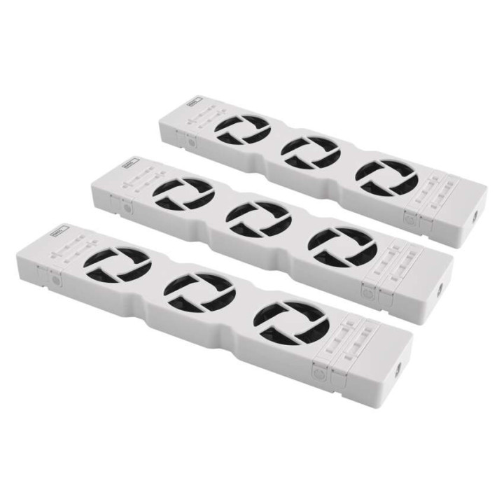 ventilator pod radiator trio, bily