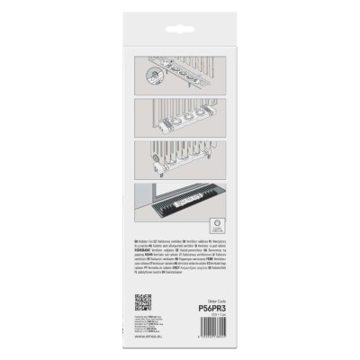 ventilator pod radiator trio, bily