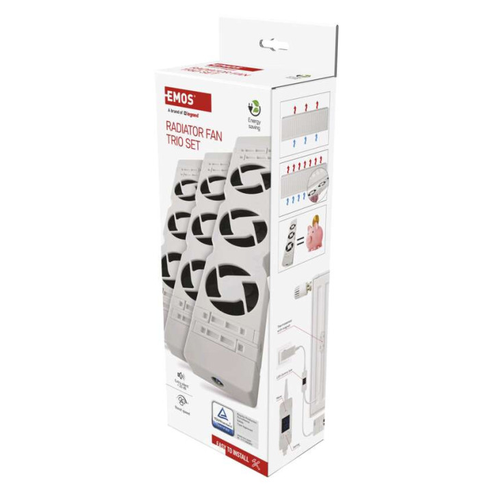 ventilator pod radiator trio, bily