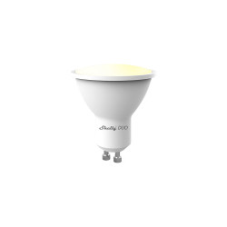 bec led inteligent shelly duo, wi-fi, gu10, 5w, 400 lm, lumina alba rece calda, control aplicatie, compatibil amazon alexa si go