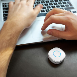 telecomanda cu un singur buton wireless shelly 1 - alb, control aplicatie, compatibil home assistant