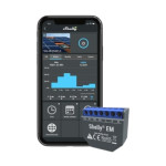 shelly em contor de energie monofazat cu 2 canale cu controlul contactorului shelly em contor de energie monofazat cu 2 canale cu controlul contactorului