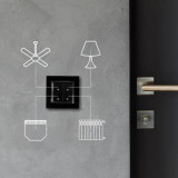 shelly wall switch 4 - negru