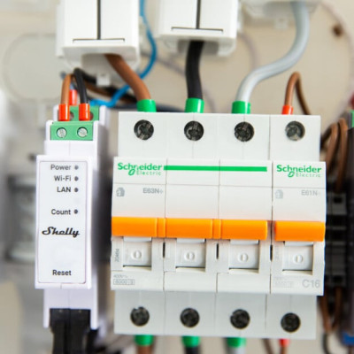 shelly pro 3em profesional releu wifi 3 canale si control contactor