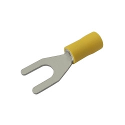 terminal tip spada izolat 6,5 mm, conductor 4,0-6,0 mm galben