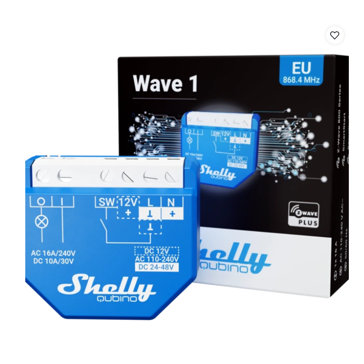 releu inteligent shelly qubino wave 1, z-wave