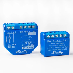 releu inteligent shelly plus 1 mini, 1 canal, 8a