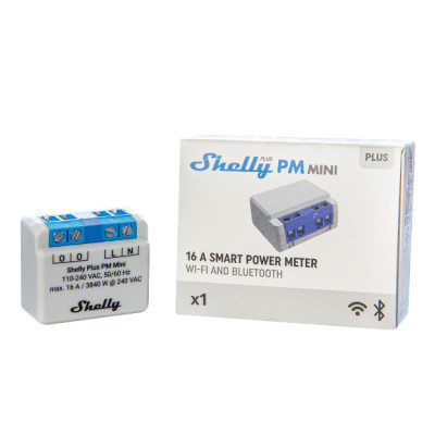 contor de energie shelly plus pm mini, 16a
