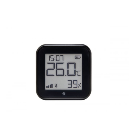 termostat shelly ht gen3 matte black, ecran e-ink, wifi, control aplicatie