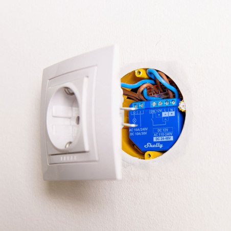 pachet de 4 relee inteligente shelly plus 1 - 1 canal, wifi, control aplicatie, compatibil amazon alexa, google assistant si hom