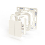 comutator de perete shelly blu wall switch 4 + rama busch-jaeger comutator de perete shelly blu wall switch 4 + rama busch-jaeger