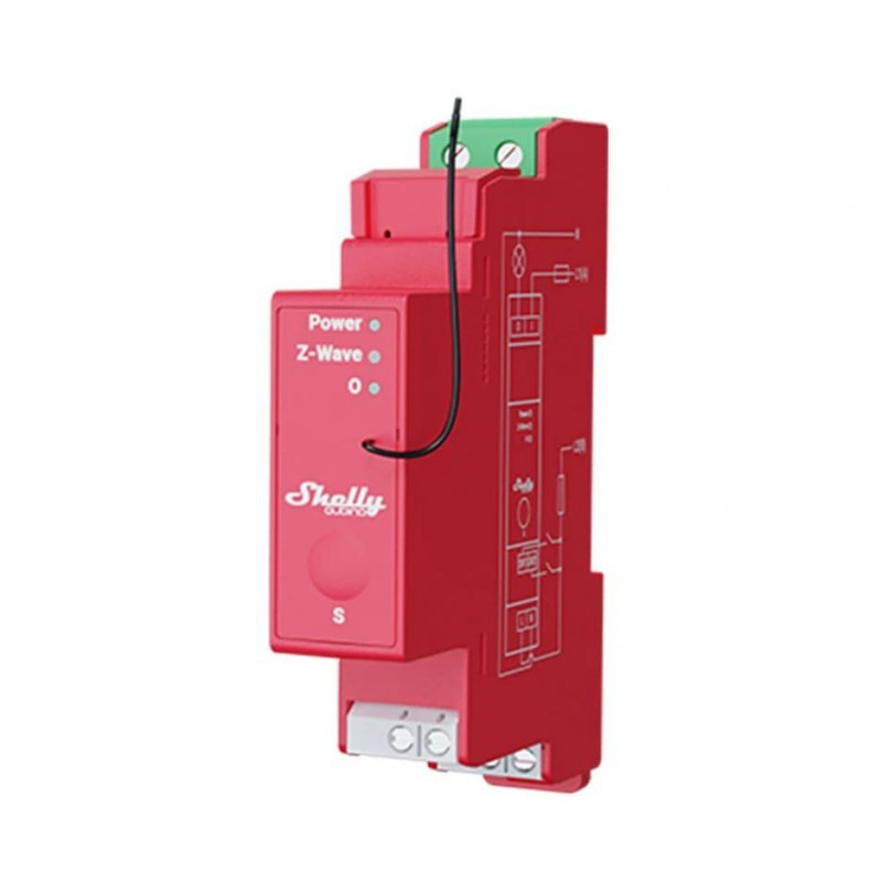 releu inteligent shelly qubino wave pro 1pm, 16a, 1 canal, masurarea consumului, z-wave releu inteligent shelly qubino wave pro 1pm, 16a, 1 canal, masurarea consumului, z-wave