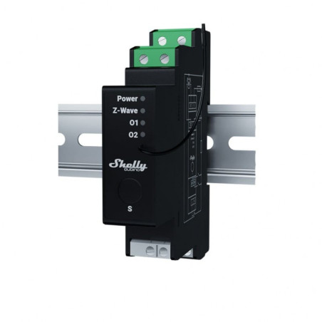modul pentru controlul rulourilor   jaluzelelor shelly qubino wave pro shutter, z-wave