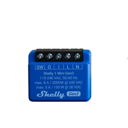 pachet de 2 relee shelly mini 1 gen3, 1 canal, 8a