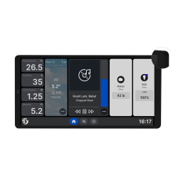 display smart cu intrerupator integrat shelly wall display x 2 silver, ecran 6.95   , integrare nativa home assistant