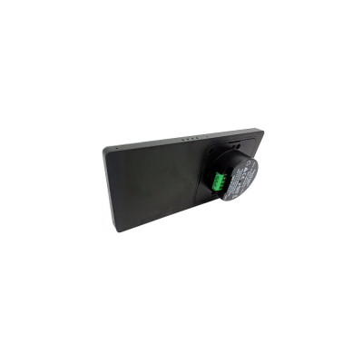 display smart cu intrerupator integrat shelly wall display x 2 silver, ecran 6.95   , integrare nativa home assistant