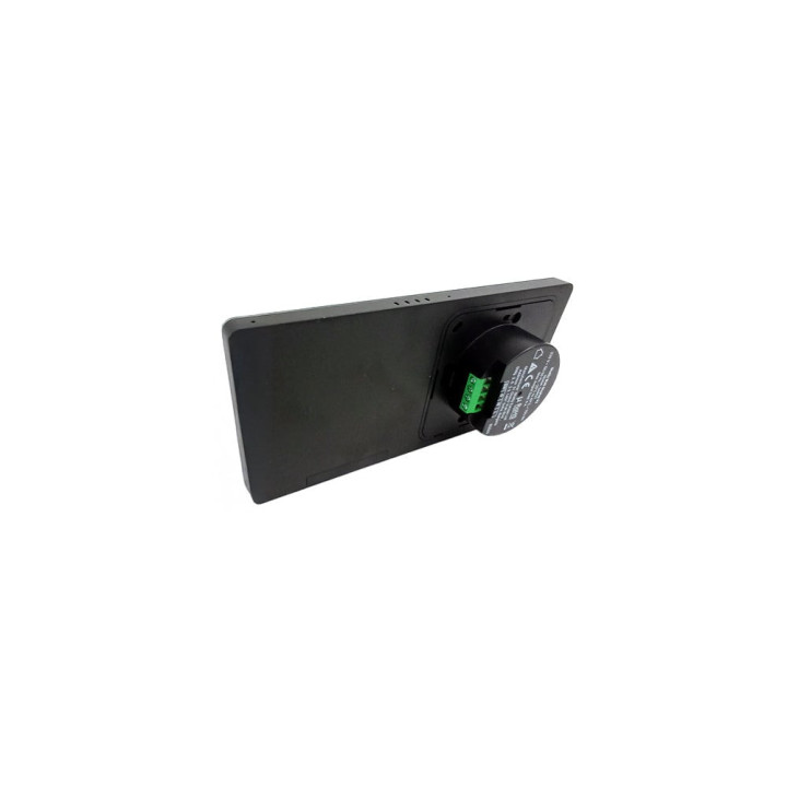 display smart cu intrerupator integrat shelly wall display x 2 silver, ecran 6.95   , integrare nativa home assistant