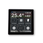 intrerupator smart cu touchscreen shelly wall display, wi-fi, negru bluethooth + ht black