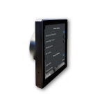 intrerupator smart cu touchscreen shelly wall display, wi-fi, negru bluethooth + ht black