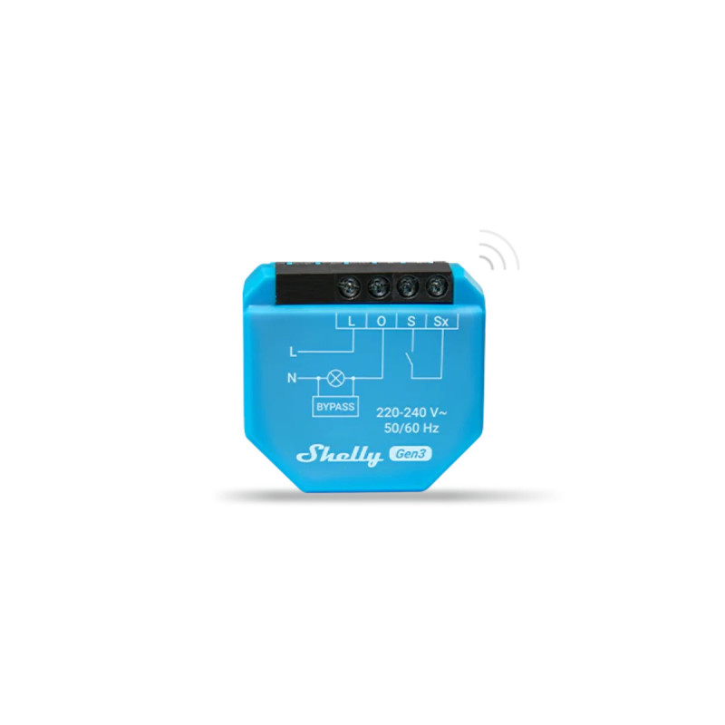 releu inteligent shelly 1l, 1 canal,  nu necesita nul, integrare home assistant, matter