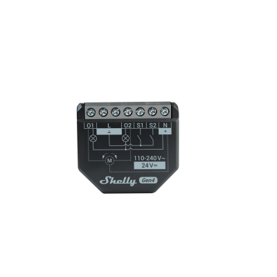releu inteligent shelly 2pm gen4, 2 canale, 2x10a, monitorizare consum, multiprotocol (wifi, bluetooth, matter, zigbee) , integr