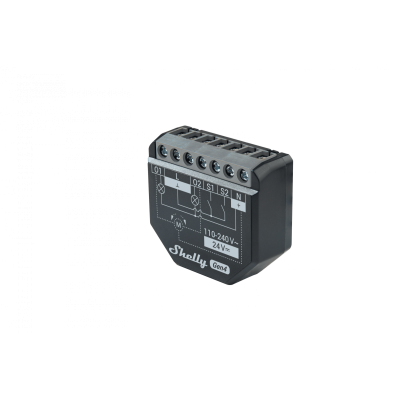 releu inteligent shelly 2pm gen4, 2 canale, 2x10a, monitorizare consum, multiprotocol (wifi, bluetooth, matter, zigbee) , integr